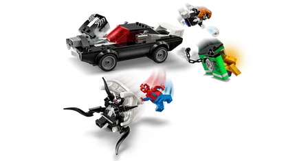 Lego Super Heroes 76309 Spider-Man proti Venomovemu avtu z močnim motorjem