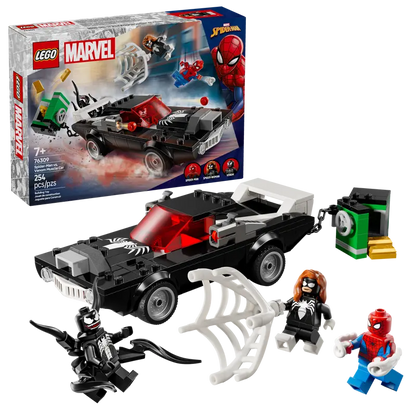 Lego Super Heroes 76309 Spider-Man proti Venomovemu avtu z močnim motorjem