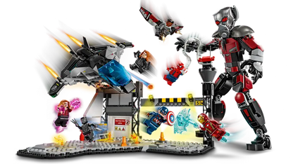 Lego Super Heroes 76314 Stotnik Amerika: Državljanska vojna, akcijska bitka