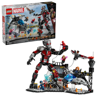 Lego Super Heroes 76314 Stotnik Amerika: Državljanska vojna, akcijska bitka