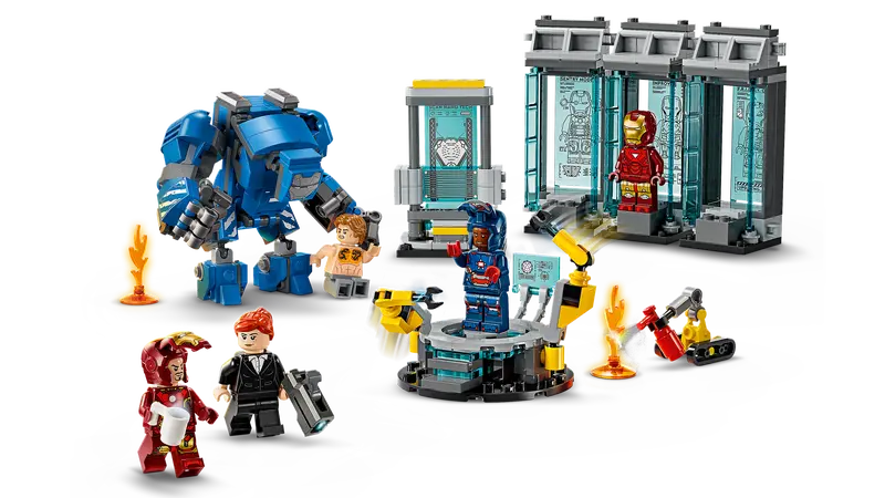 Lego Super Heroes 76315 Iron Manov laboratorij: Dvorana oklepov