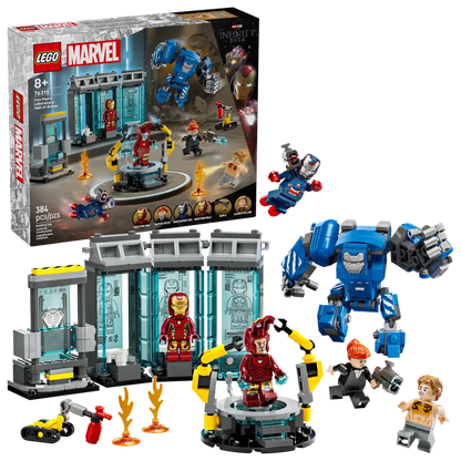 Lego Super Heroes 76315 Iron Manov laboratorij: Dvorana oklepov