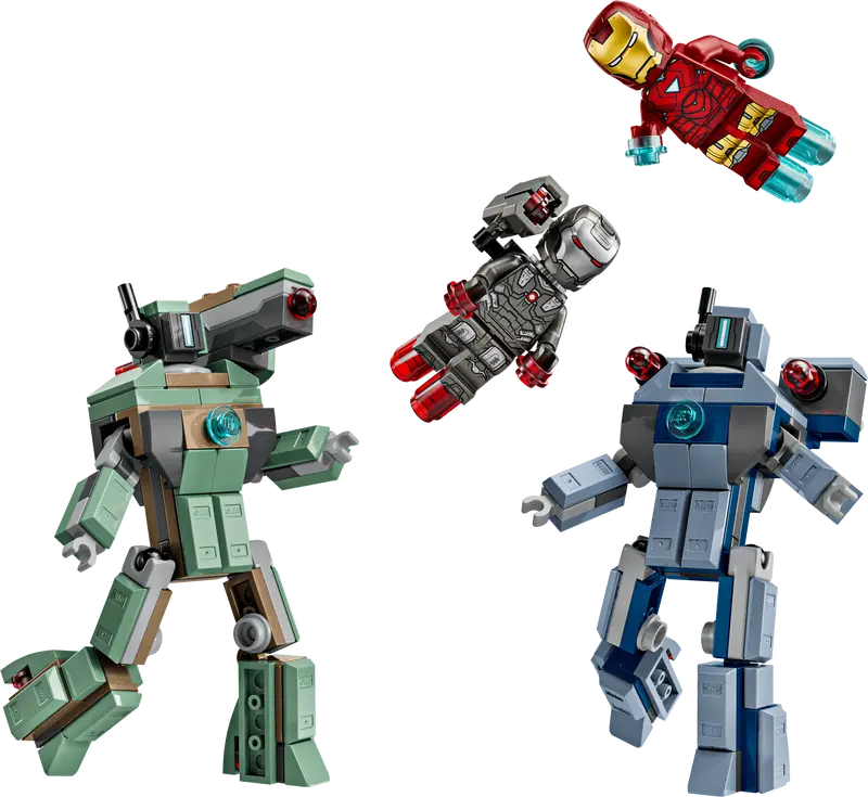 Lego Super Heroes 76320 Iron Man in War Machine proti dronom Hammer