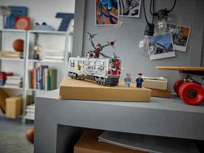 Lego Super Heroes 76321 Spider-Man proti Doc Ocku, prizor na podzemnem vlaku