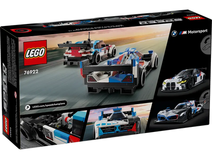 Lego Speed Champions 76922 Dirkalna avtomobila BMW M4 GT3 in BMW M Hybrid V8