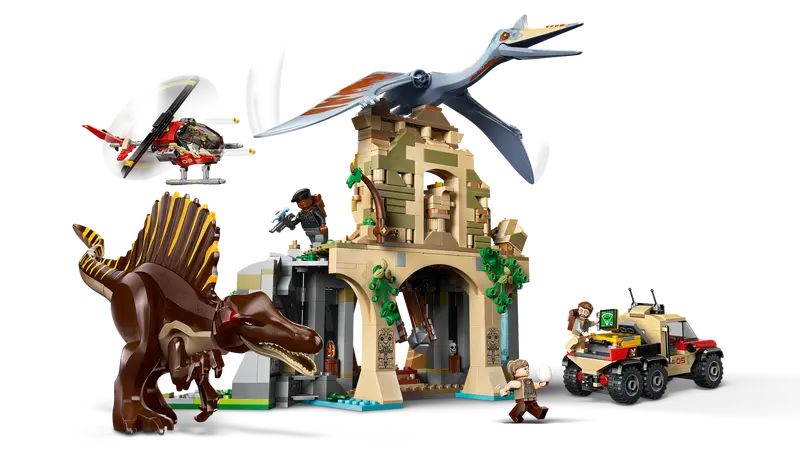 Lego Jurassic World 76976 Po zraku po spinozavra in quetzalcoatlusa