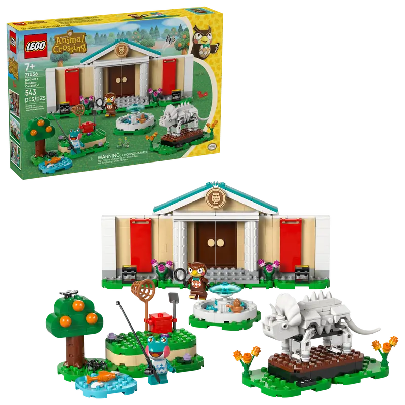 LEGO Animal Crossing  77056 Sovir Blathers in njegova muzejska zbirka