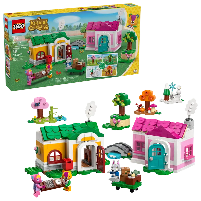 LEGO Animal Crossing  77057 Ustvarjalne hiše: zabava z letnimi časi