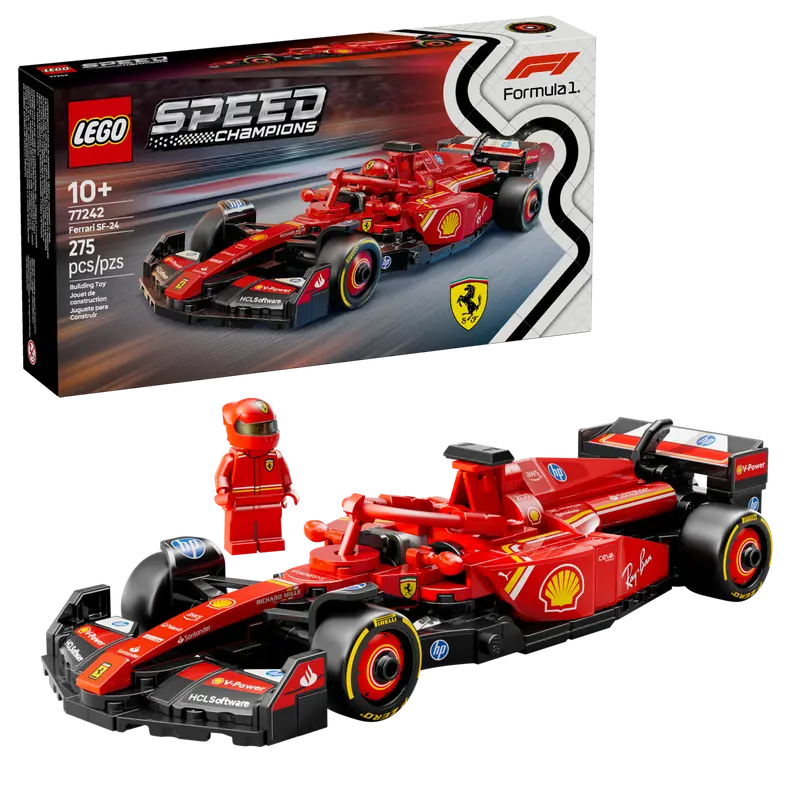 Lego Speed Champions 77242 Dirkalni avtomobil Ferrari SF-24 F1