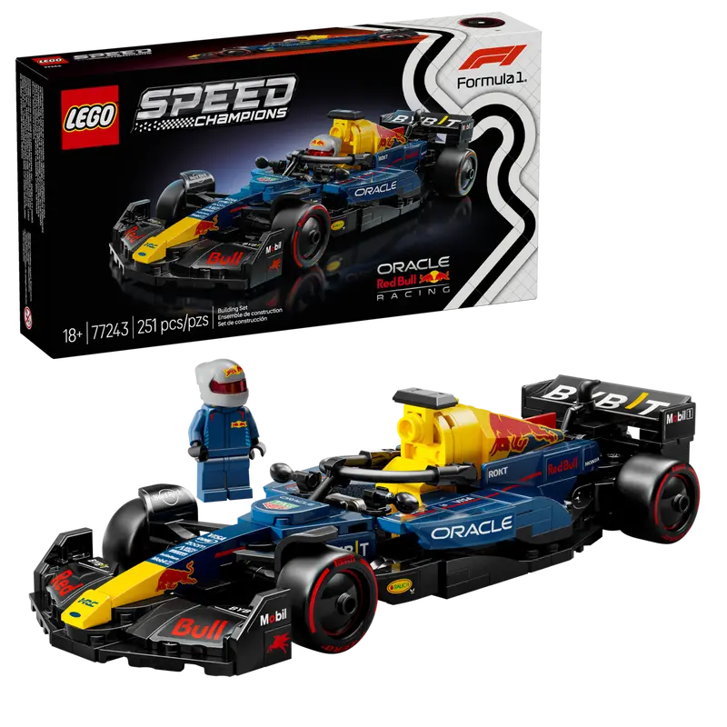 Lego Speed Champions 77243 Dirkalni avtomobil Oracle Red Bull Racing RB20 F1