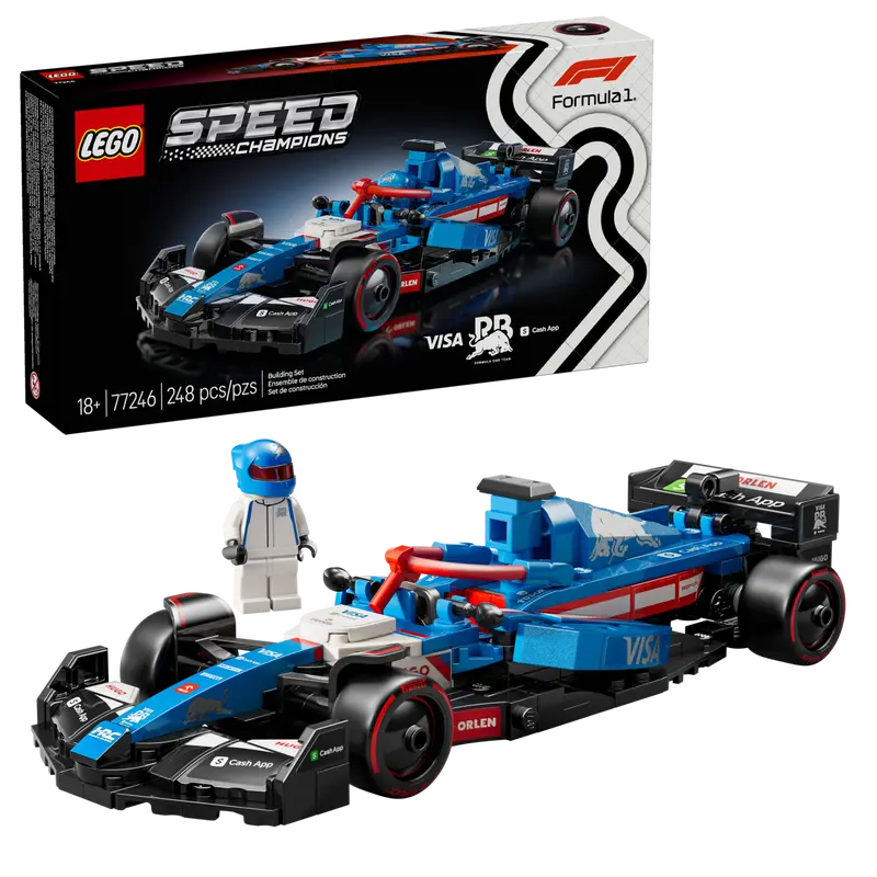 Lego Speed Champions 77246 Dirkalni avtomobil Visa Cash App RB VCARB 01 F1