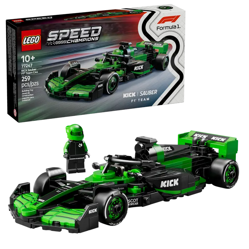 Lego Speed Champions 77247 Dirkalni avtomobil KICK Sauber F1 Team C44