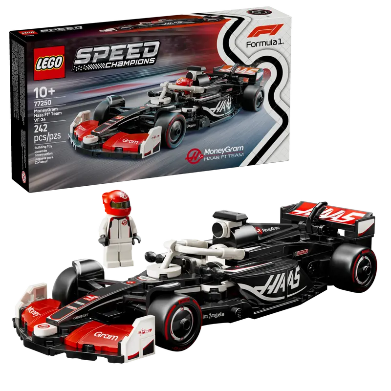 Lego Speed Champions 77250 Dirkalni avtomobil MoneyGram Haas F1 Team VF-24