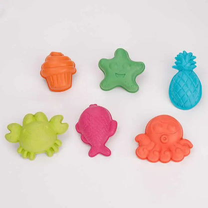 Beach Toys 6 delni biorazgradljiv set kalupov za peskovnik iz pšenične slame - MiniPark