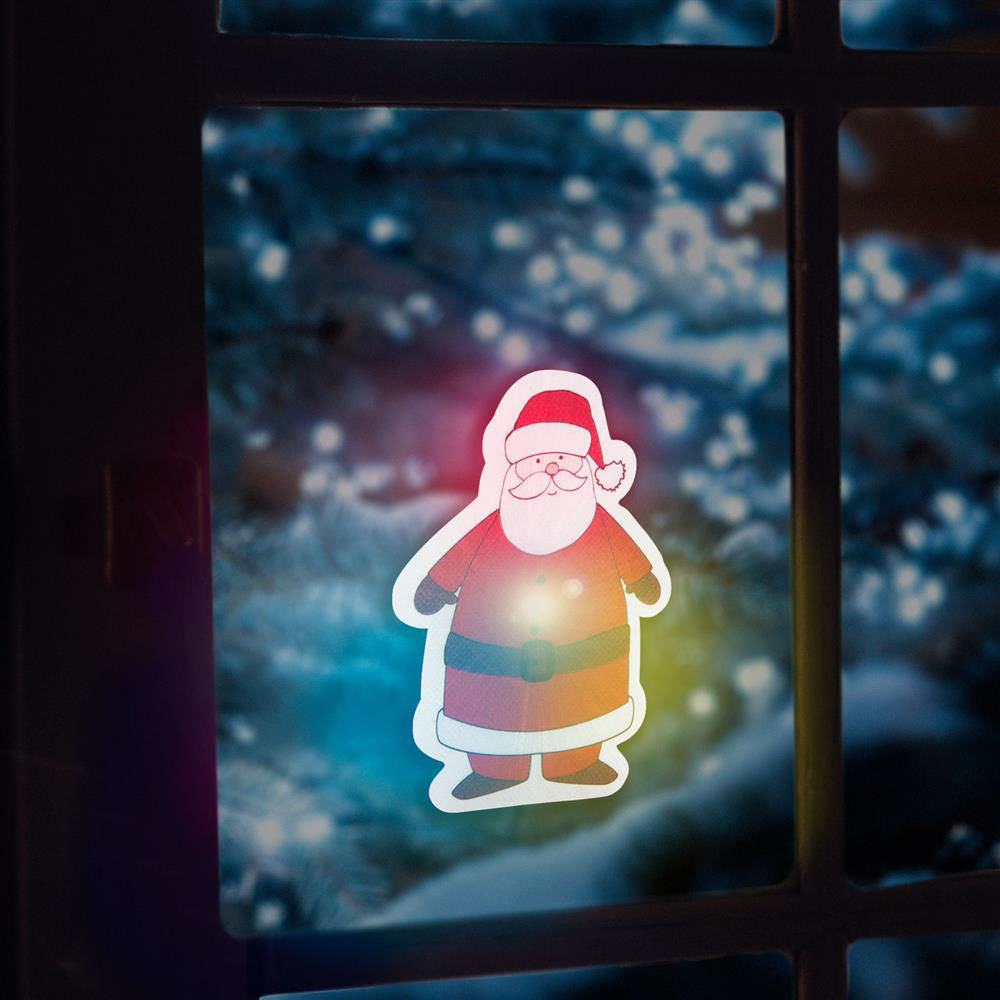 Božični RGB LED dekor - samolepilni - Božiček - Osvetlitev