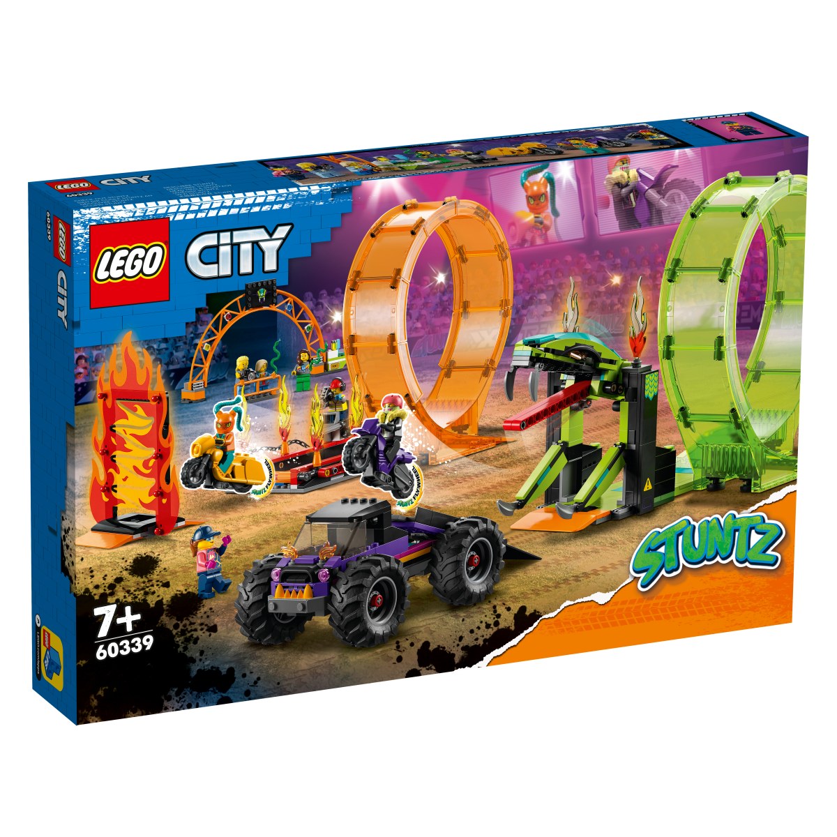 Lego City 60339 Dvojna kaskaderska zanka