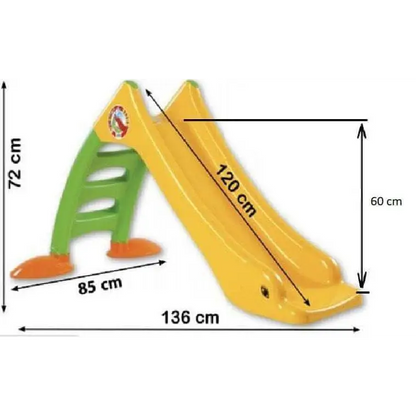 Dohany 424 otroški tobogan (120cm) rumen z priklopom za vodo - Tobogani;