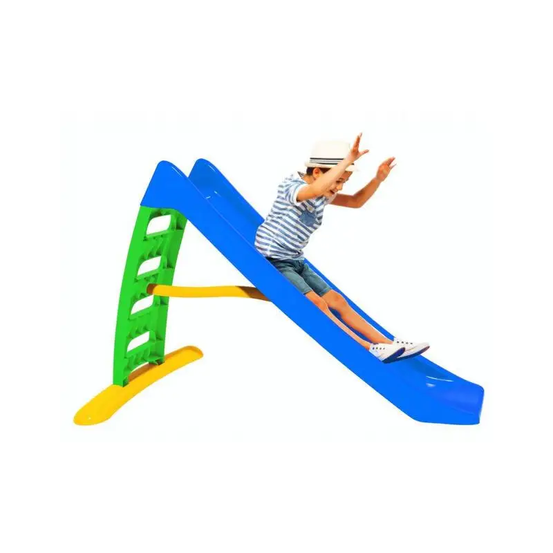 Dohany 463 velik tobogan za otroke (170 cm) moder/zelena lestev z vodnim priklopom - Tobogani;