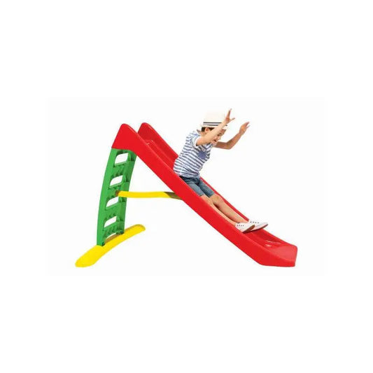 Dohany 463 velik tobogan za otroke (170 cm) rdeč/zelena lestev z vodnim priklopom - Tobogani;