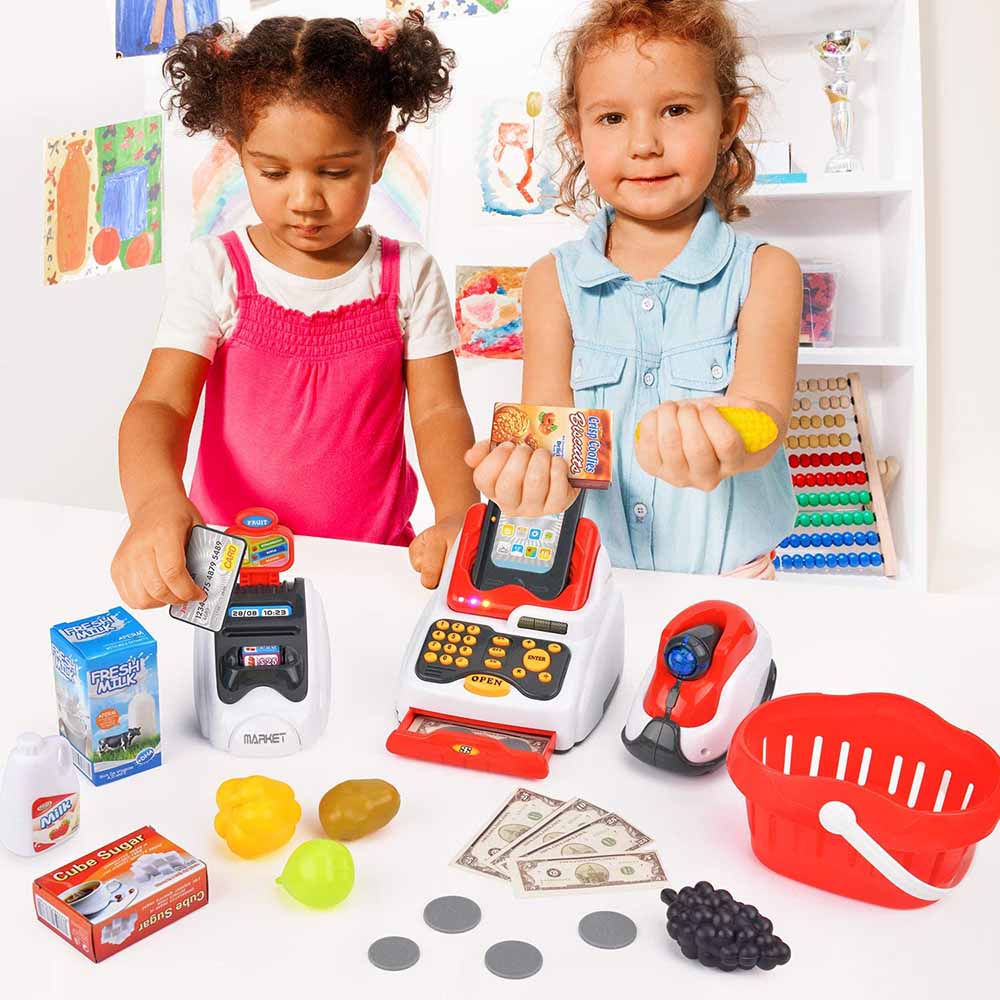 Toy cash register, 24 parts-4