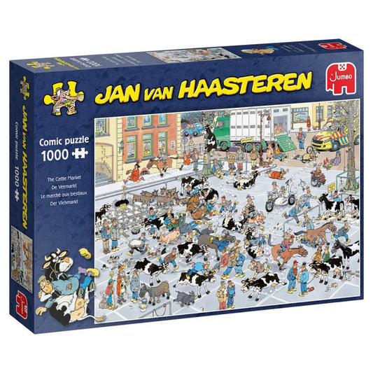 Jan van Haasteren: Goveji sejem sestavljanka 1000 kosov (19075) - Sestavljanke