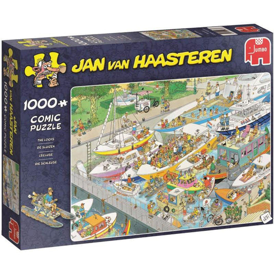Jan van Haasteren: Zapora na reki sestavljanka 1000 kosov (19067) - Sestavljanke