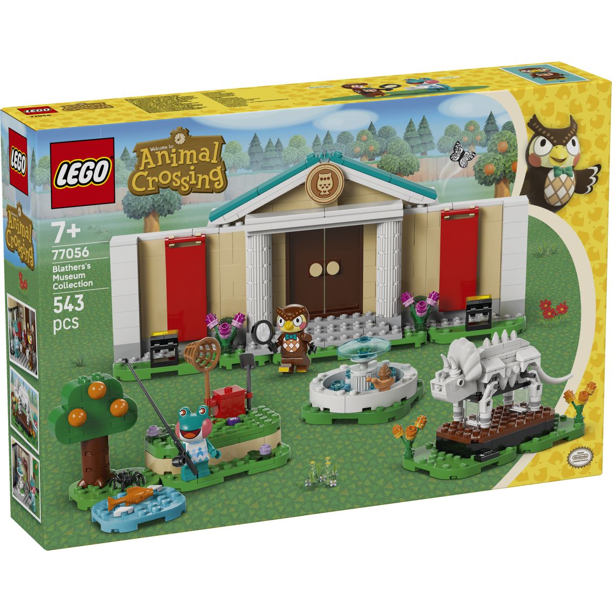 LEGO Animal Crossing  77056 Sovir Blathers in njegova muzejska zbirka