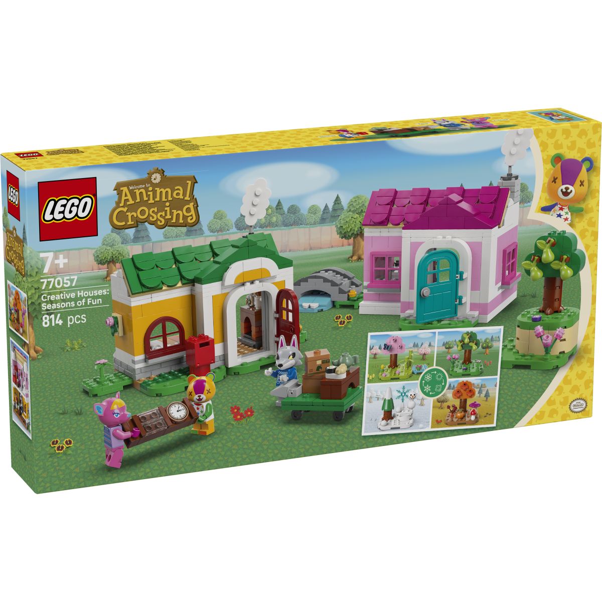 LEGO Animal Crossing  77057 Ustvarjalne hiše: zabava z letnimi časi