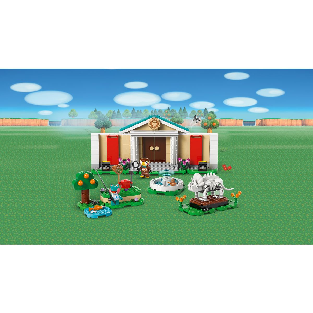 LEGO Animal Crossing  77056 Sovir Blathers in njegova muzejska zbirka