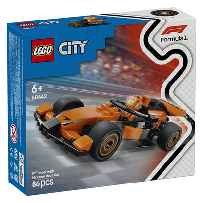 Lego City 60442 Voznik F1 z dirkalnikom McLaren