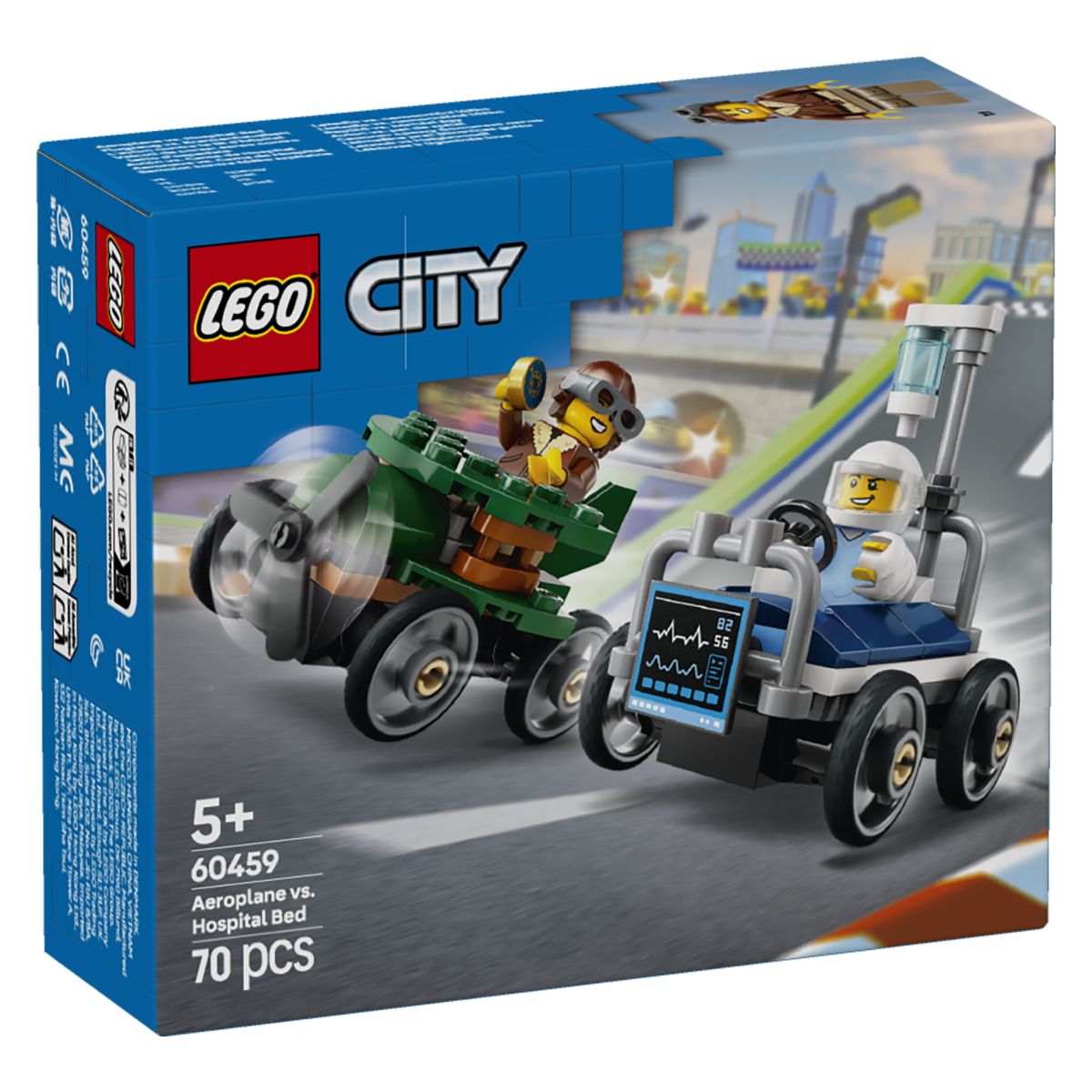 Lego City 60459 Paket dirkalnih vozil letalo proti bolniški postelji
