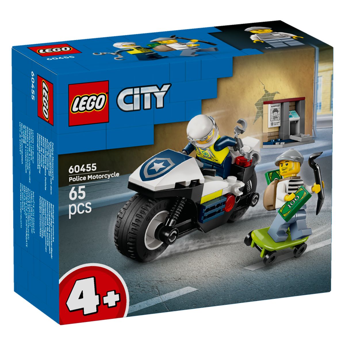 Lego City 60455 Pregon s policijskim motorjem