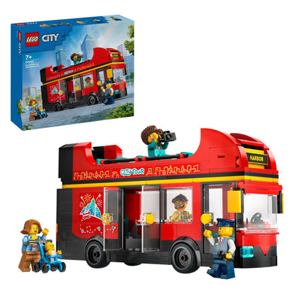 Lego City 60407 Rdeči dvonadstropni turistični avtobus