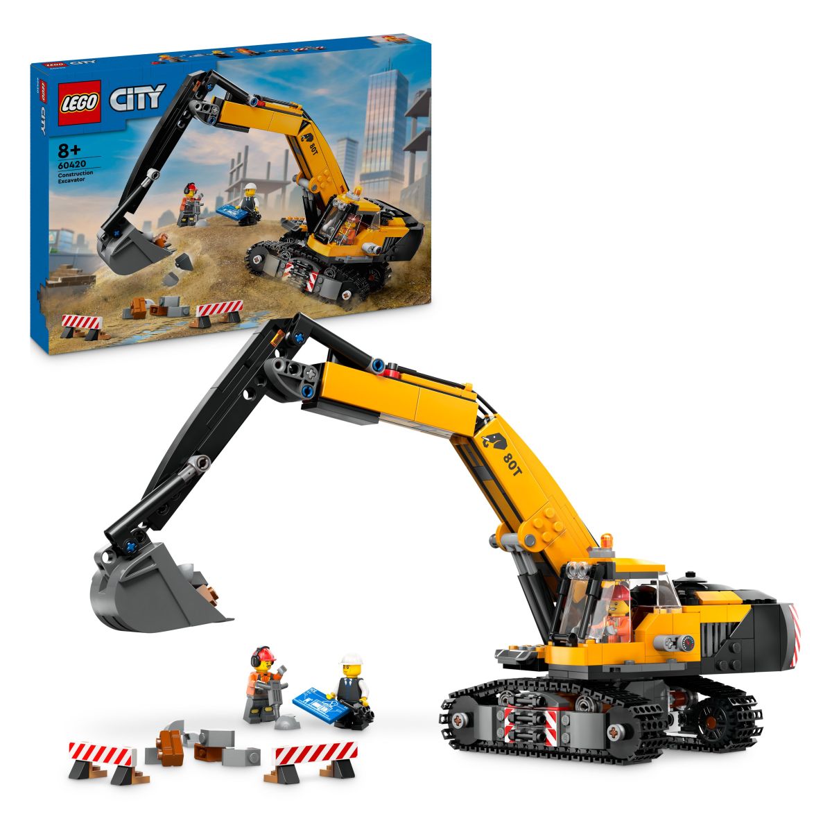 Lego City 60420 Rumeni gradbeni bager