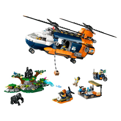 Lego City 60437 Helikopter v postojanki raziskovalca džungle
