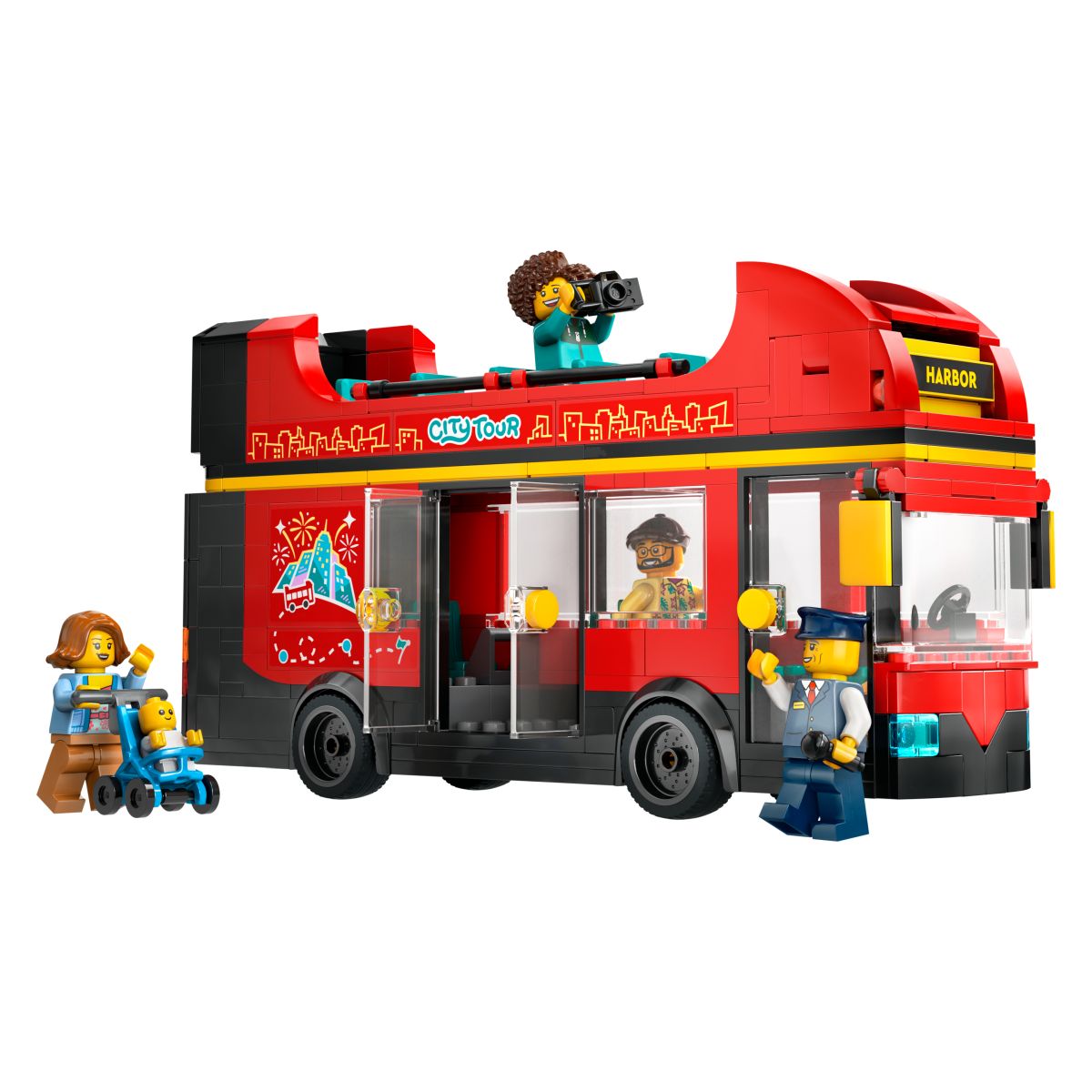 Lego City 60407 Rdeči dvonadstropni turistični avtobus