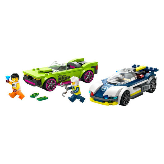 Lego City 60415 Policijski avtomobil in avto z močnim motorjem