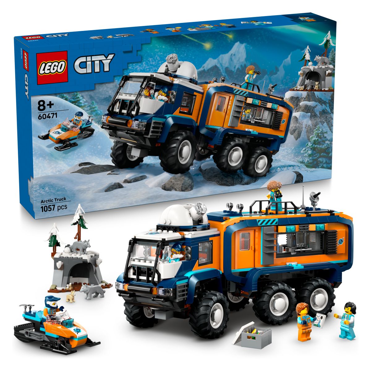 Lego City 60471 Tovornjak z znanstvenim laboratorijem za arktične raziskovalce