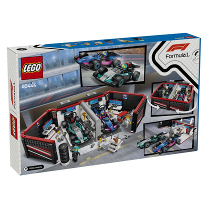Lego City 60444 Avtomehanična delavnica F1 ter dirkalnika Mercedes-AMG in Alpine