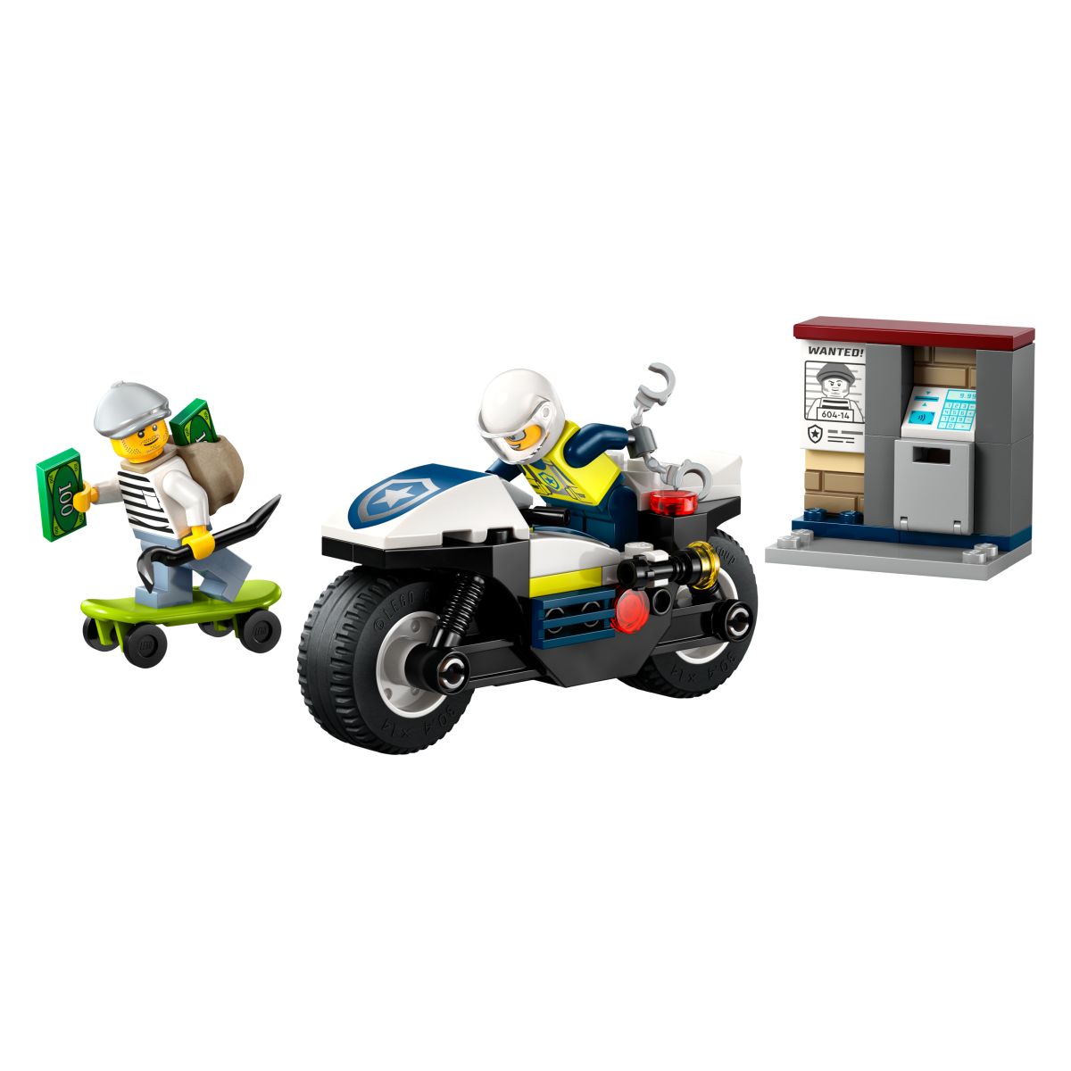Lego City 60455 Pregon s policijskim motorjem