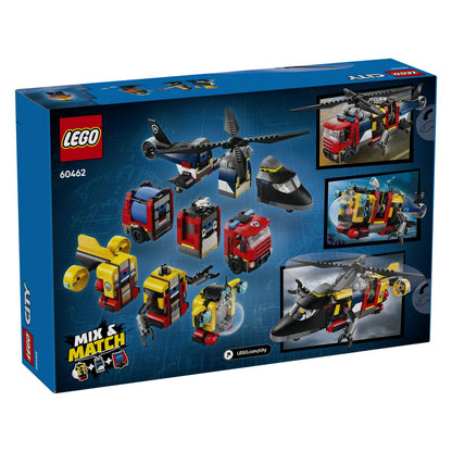 Lego City 60462 Remiks helikopter, gasilsko vozilo in podmornica