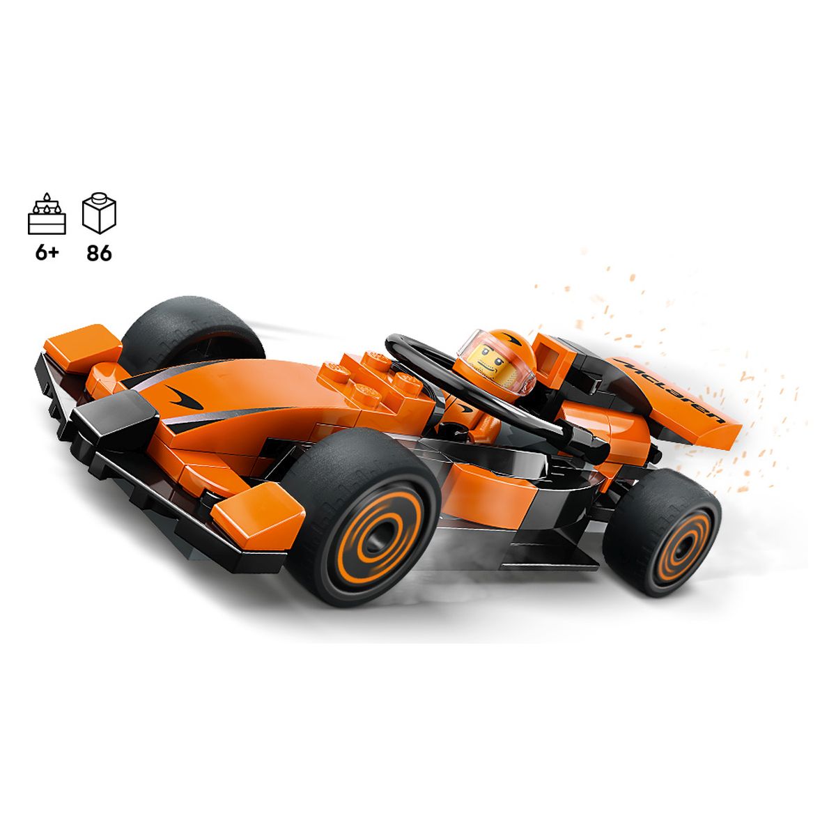 Lego City 60442 Voznik F1 z dirkalnikom McLaren