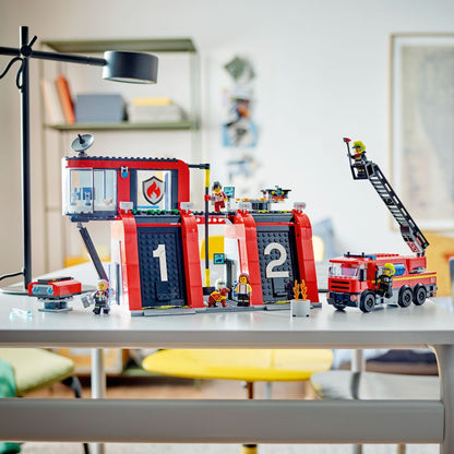 Lego City 60414 Gasilska postaja z gasilskim vozilom