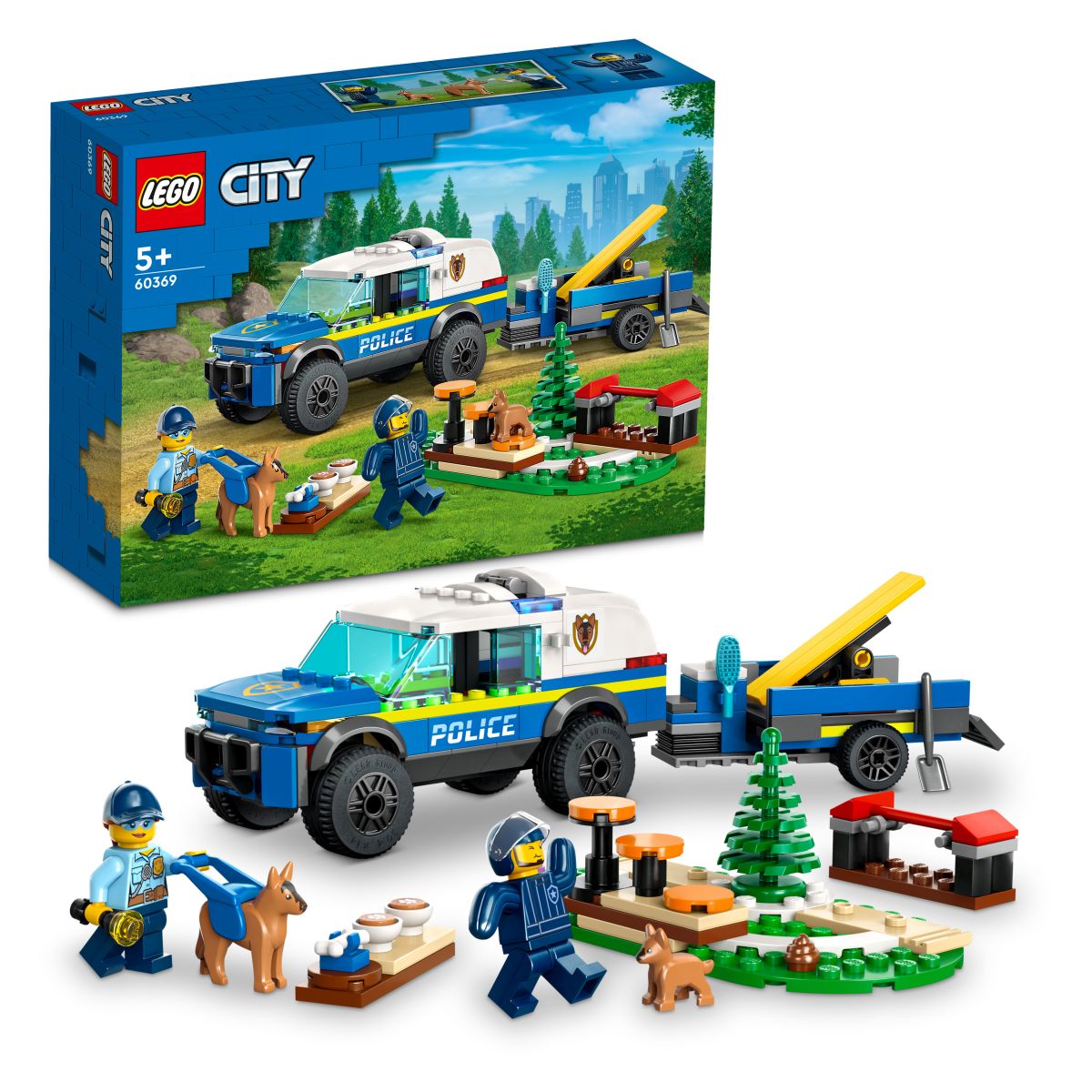 Lego City 60369 Pasje usposabljanje pri mobilni policiji