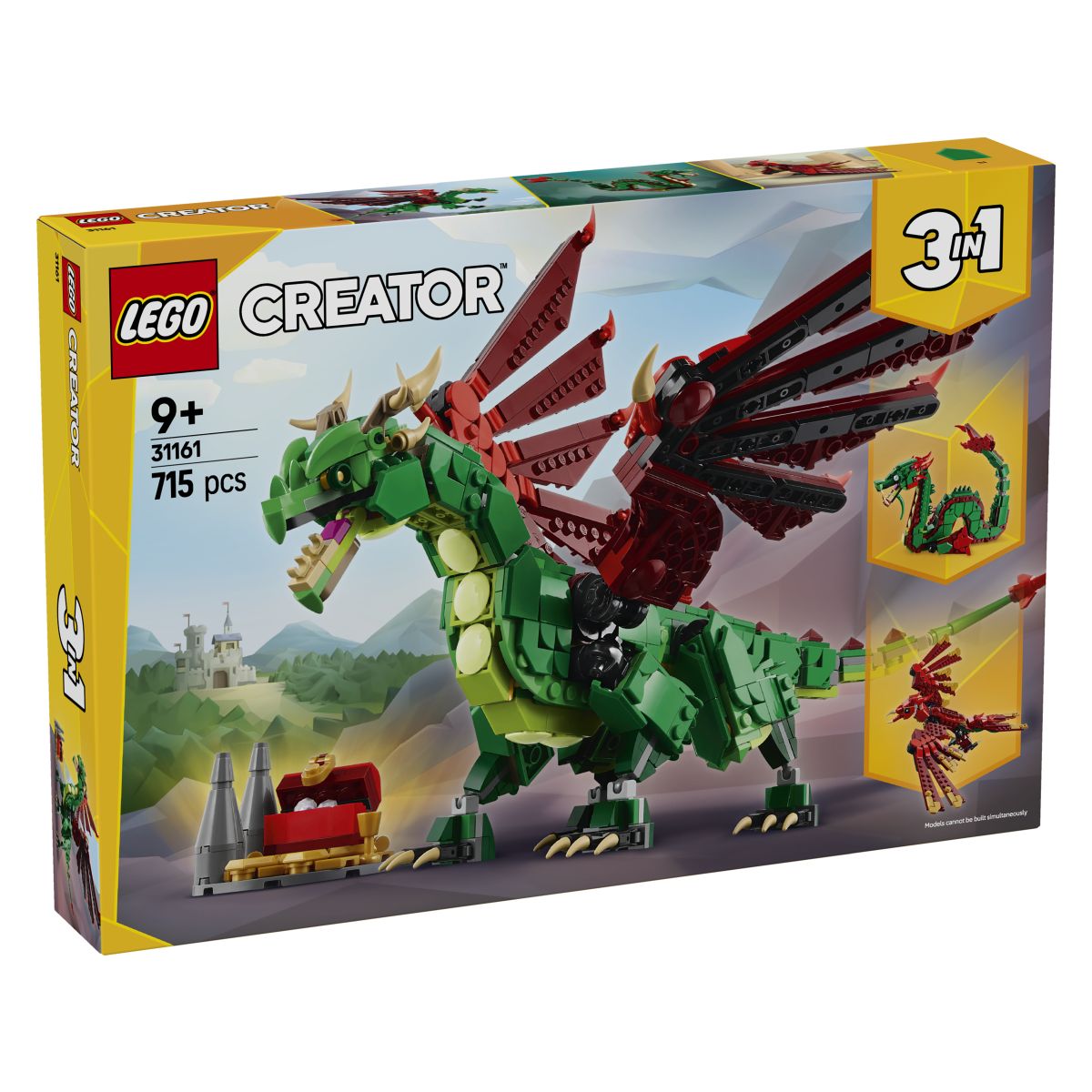 Lego Creator 31161 Srednjeveški zmaj 3v1