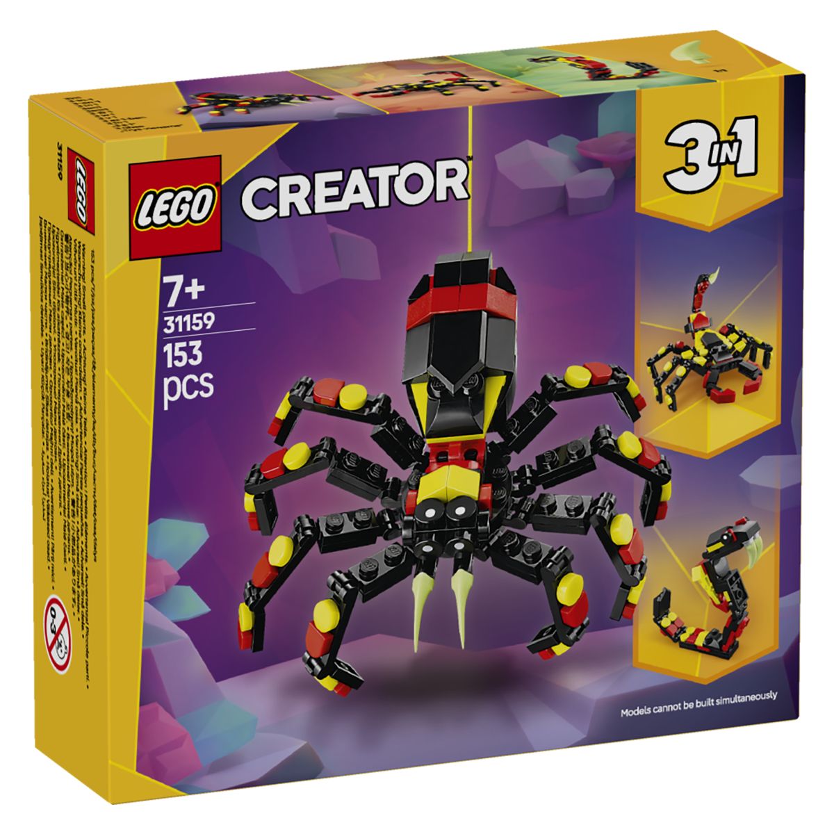 Lego Creator 31159 Divje živali: presenetljivi pajek 3v1