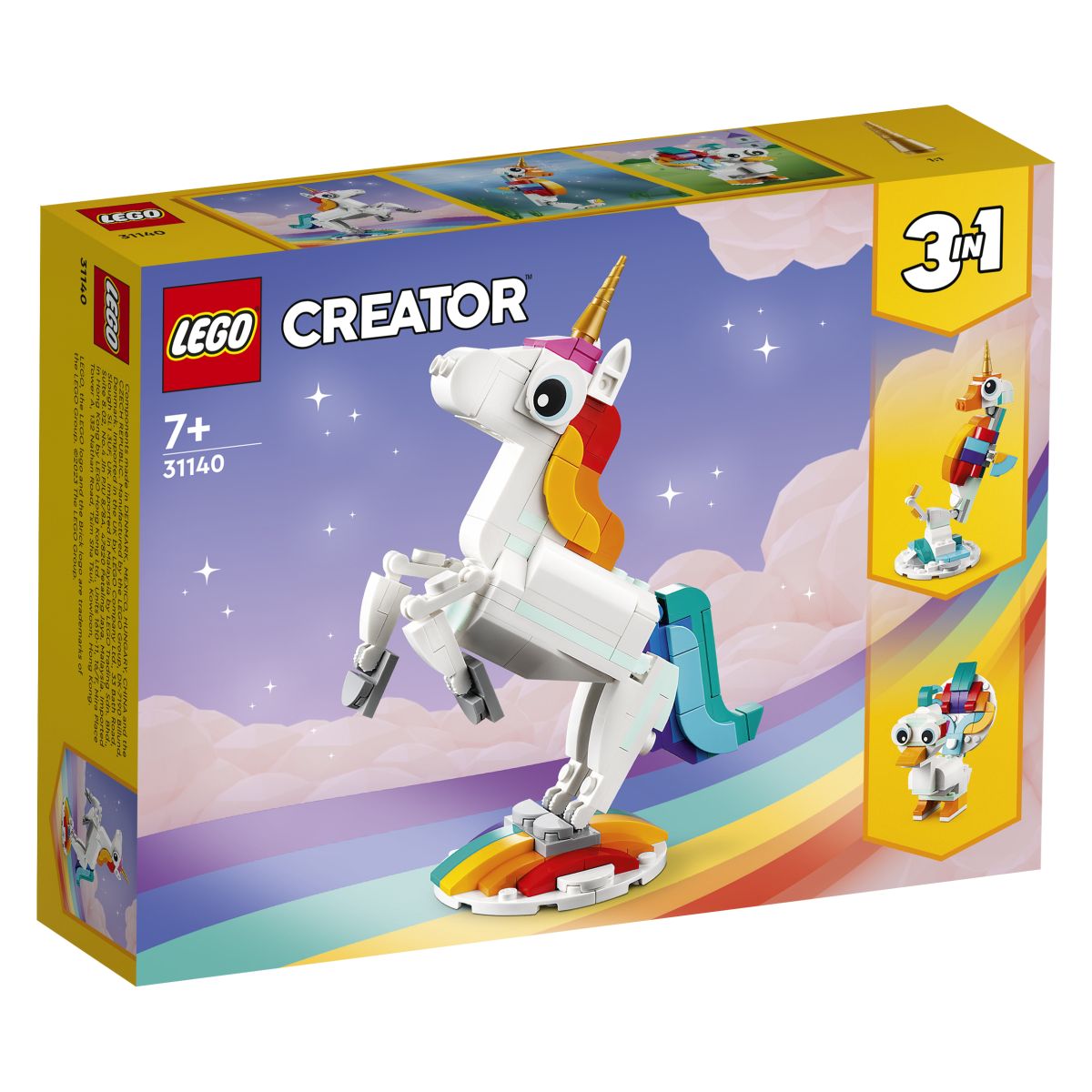 Lego Creator 31140 Čarobni samorog 3v1