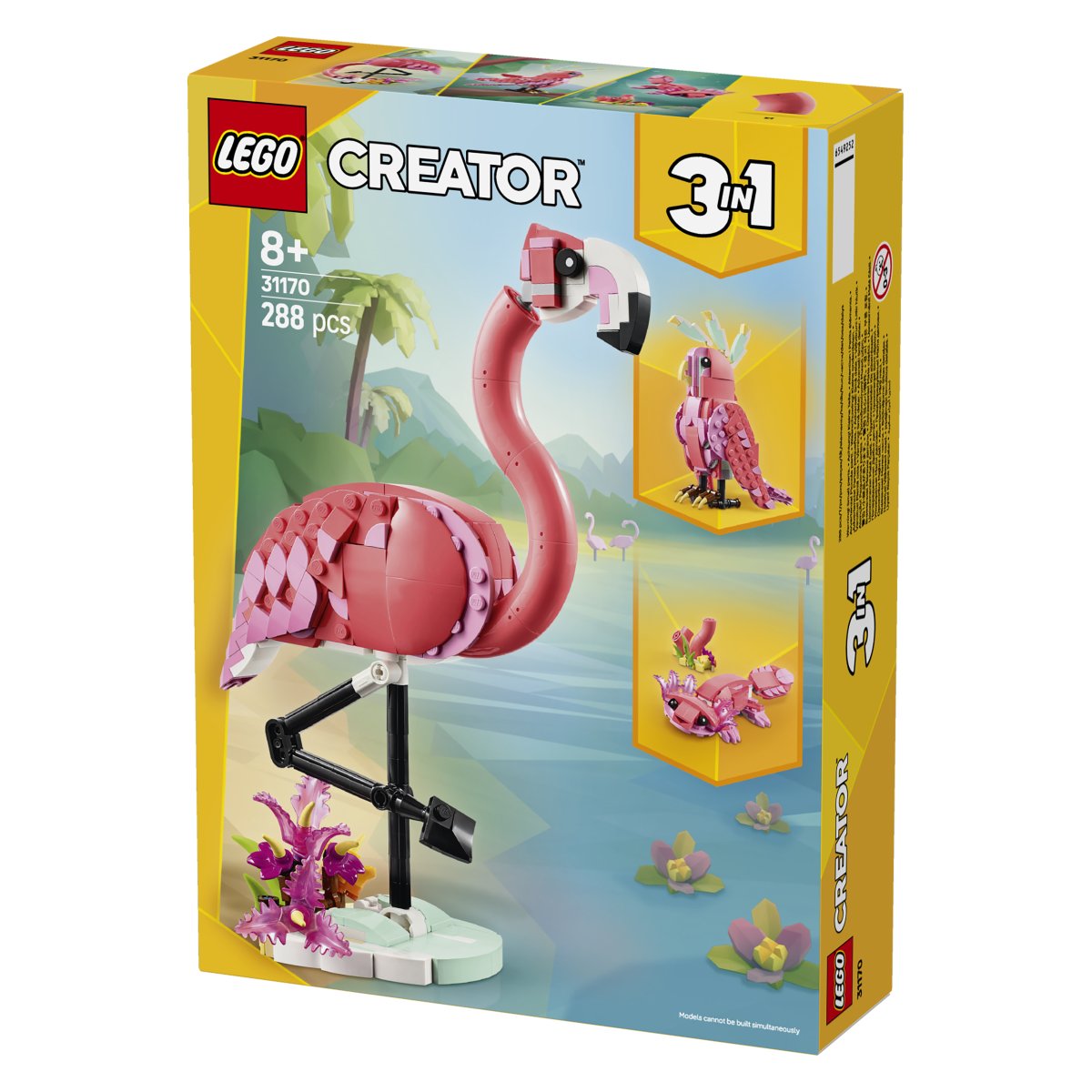 Lego Creator 31170 Divje živali: rožnati plamenec 3v1