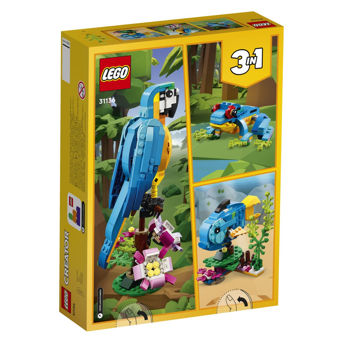 Lego Creator 31136 Eksotični papagaj 3v1