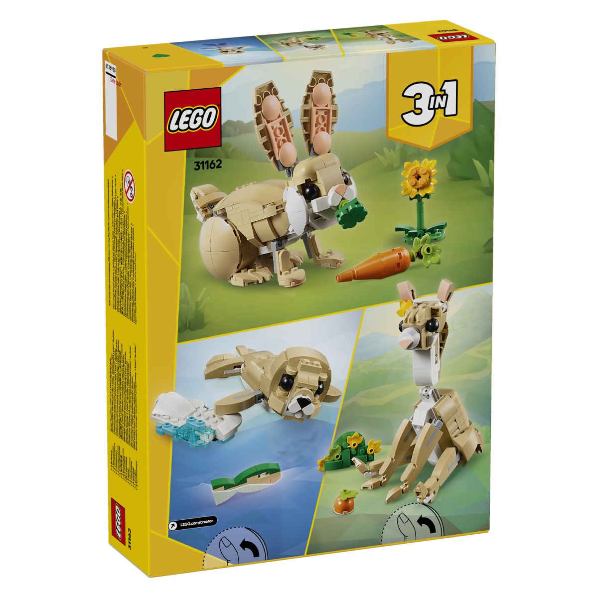 Lego Creator 31162 Ljubki zajček 3v1